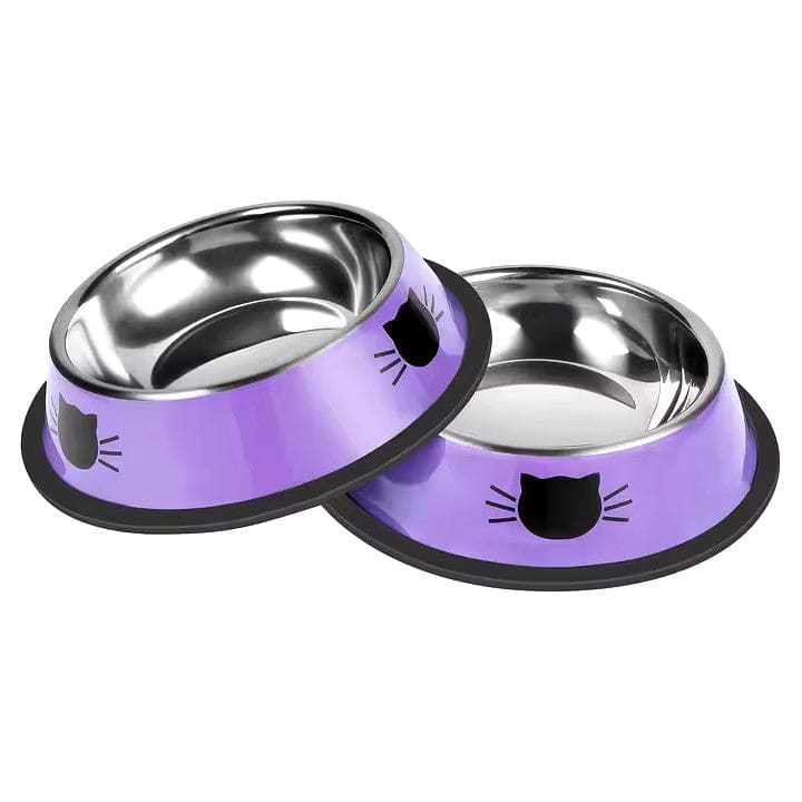 Stainless Steel Cat Bowl – Non-Slip Durable & Easy to Clean