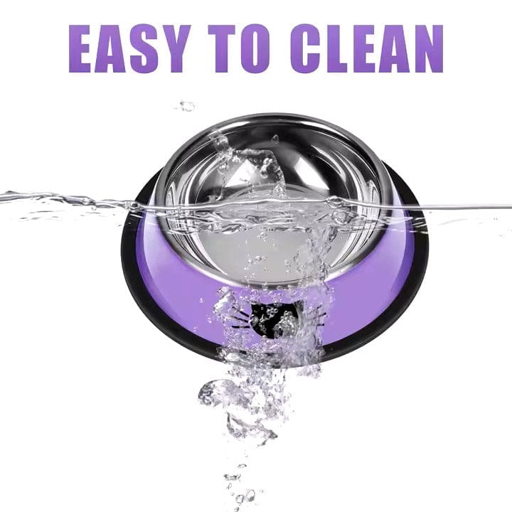 Stainless Steel Cat Bowl – Non-Slip Durable & Easy to Clean