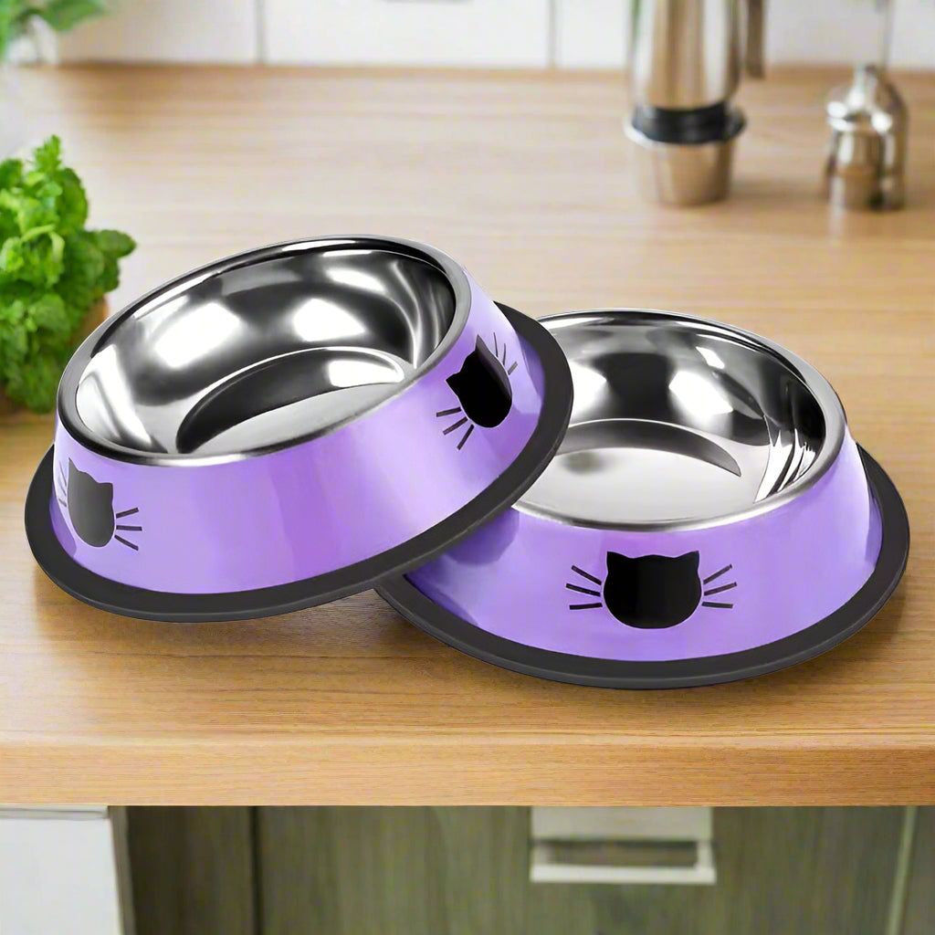 Stainless Steel Cat Bowl – Non Slip Durable & Easy to Clean