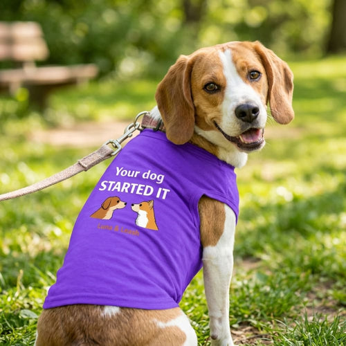 Started It Dog Shirt - Funny Dog Shirts