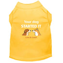 Started It Dog Shirt - Funny Dog Shirts