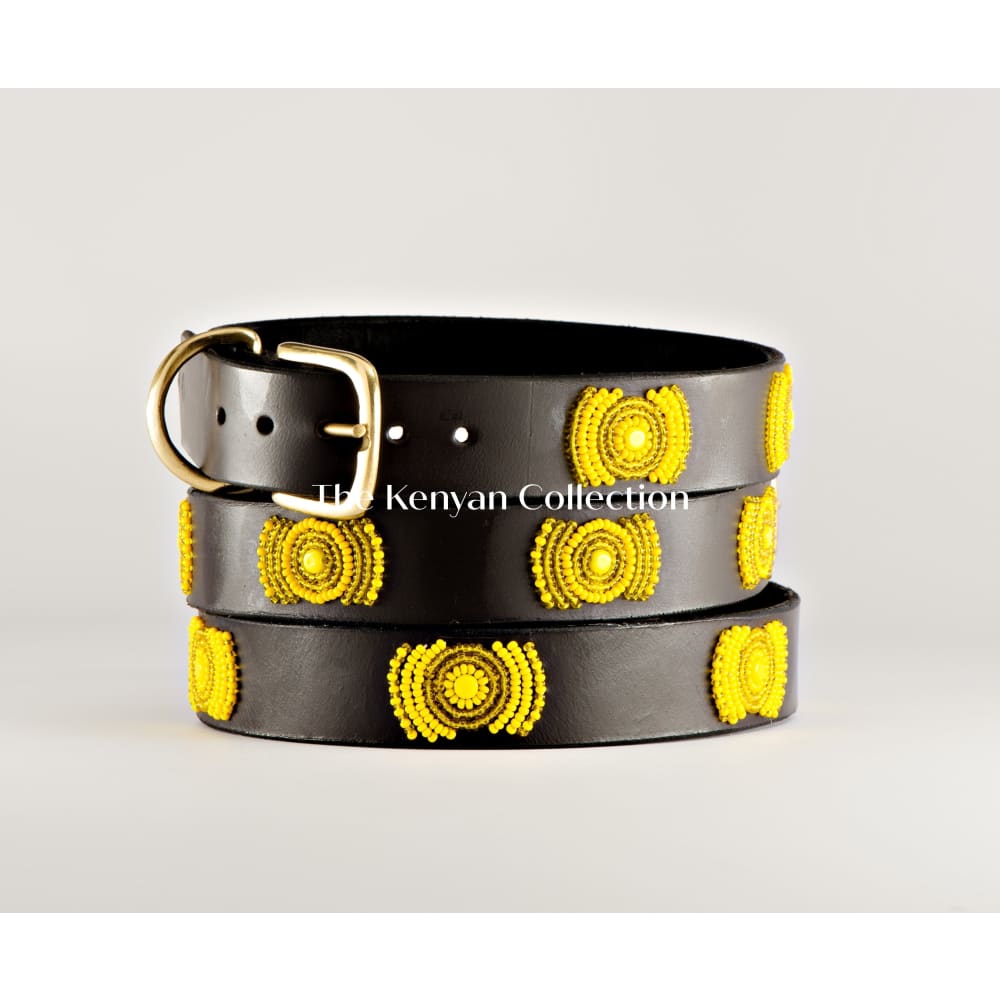 Sunshine Beaded Dog Collar - Dog Collars - Maasai