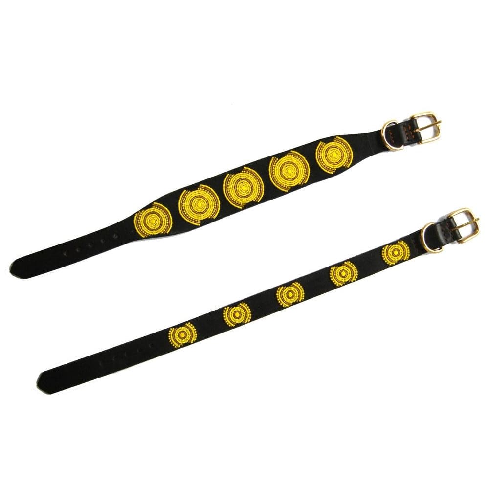 Sunshine Beaded Dog Collar - Dog Collars - Maasai