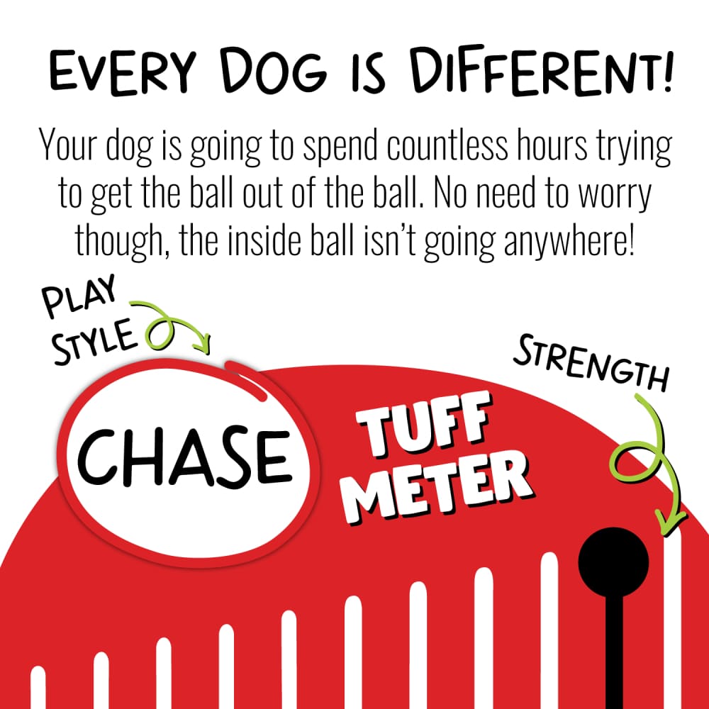 Teaser Ball Dog Toy - Toss and Retrieve Dog Toy