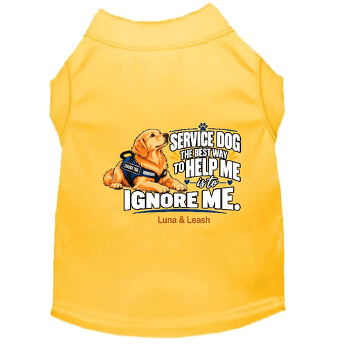 The Best Way to Help Me Is to Ignore Me | Service Dog Shirt