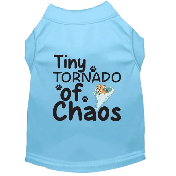 Light Blue / XS (0-3 Lbs.) / Black Print