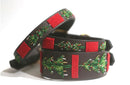 TKC Exclusive Holiday Christmas Tree Beaded Dog Collar