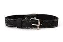 Traditional Black Leather Dog Collar - Dog Collars - Euro