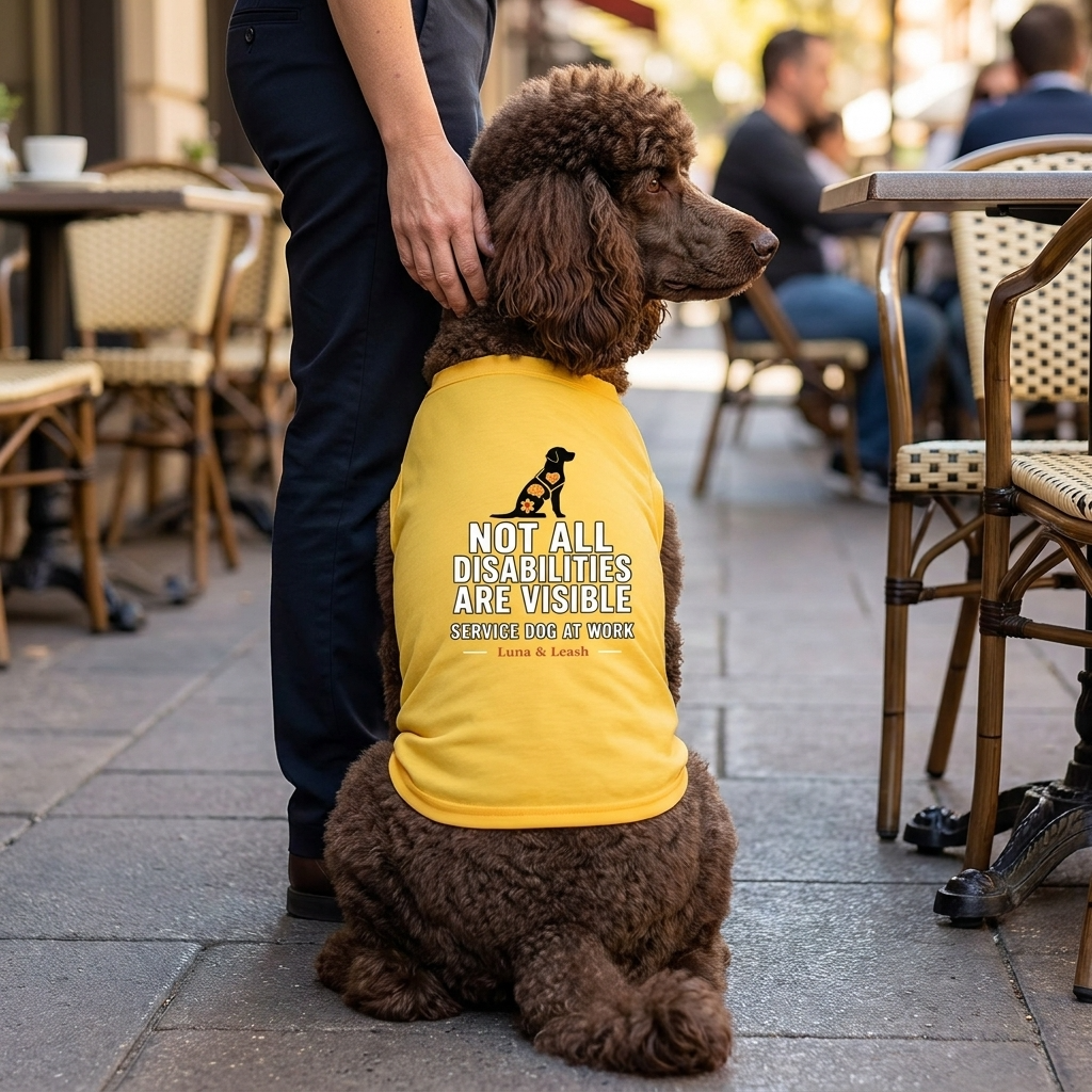 Not All Disabilities Are Visible Service Dog Shirt