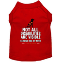 Not All Disabilities Are Visible Service Dog Shirt