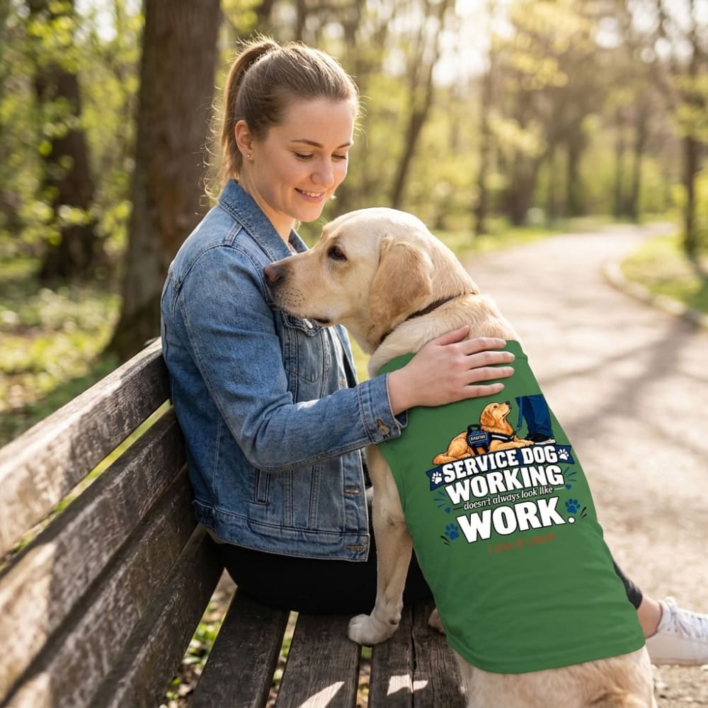 Working Doesn’t Always Look Like Work | Service Dog Shirt