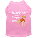 Working Now. Snuggles Later. Dog Shirt - Service Dog Shirts