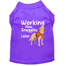 Working Now. Snuggles Later. Dog Shirt - Service Dog Shirts