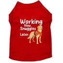 Working Now. Snuggles Later. Dog Shirt - Service Dog Shirts
