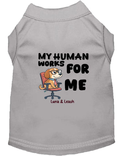 Works for Me Dog Shirt - Funny Dog Shirts