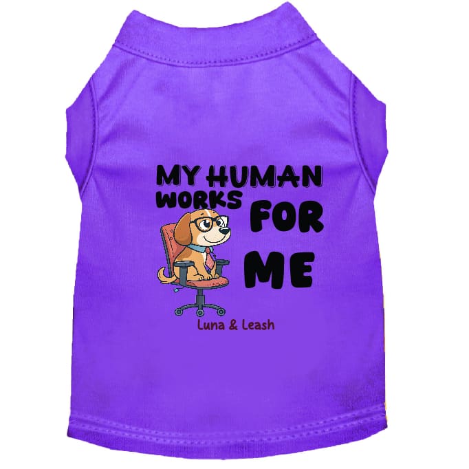 Works for Me Dog Shirt - Dog Shirt