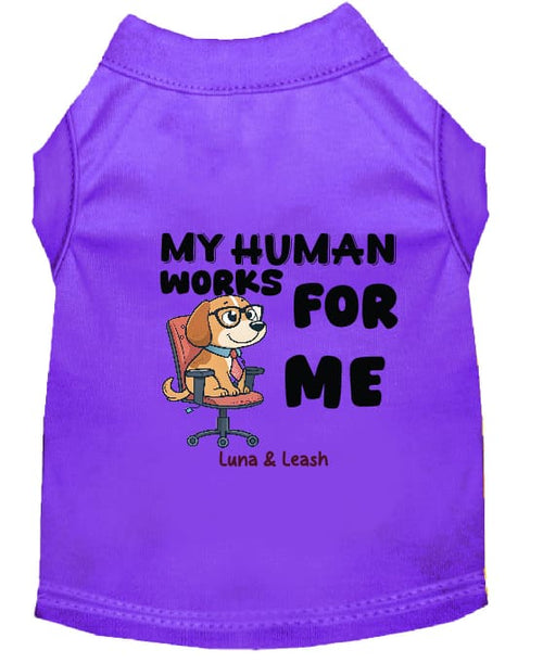 Works for Me Dog Shirt - Funny Dog Shirts