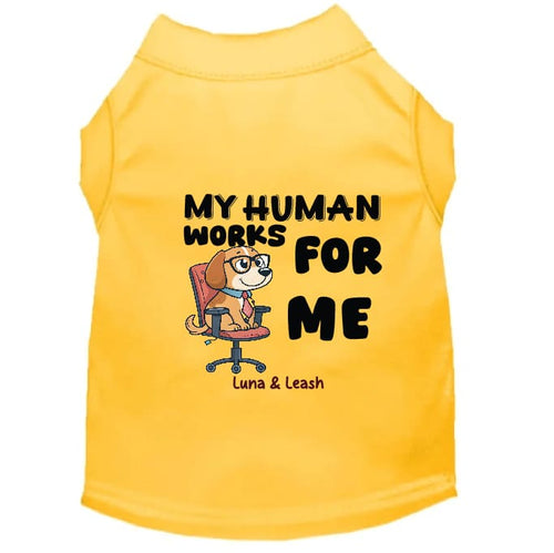 Works for Me Dog Shirt - Funny Dog Shirts