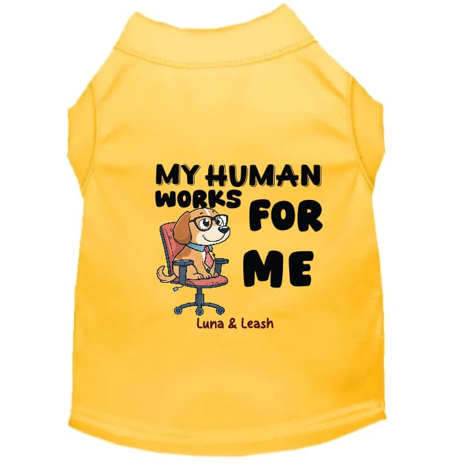 Works for Me Dog Shirt - Funny Dog Shirts