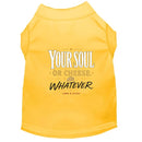 Your Soul or Cheese. Whatever. Halloween Dog Shirt