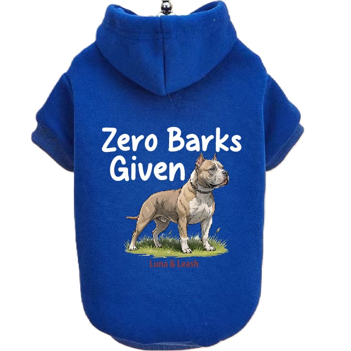 Zero Barks Given Dog Hoodies - Dog Hoodies