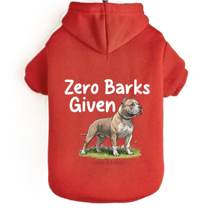 Zero Barks Given Dog Hoodies - Dog Hoodies