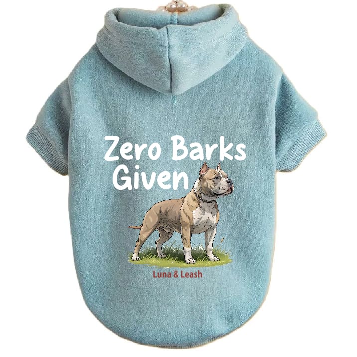 Zero Barks Given Dog Hoodies - Dog Hoodies