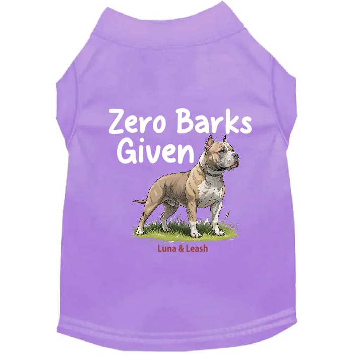 Zero Barks Given Dog Shirt - Dog Shirt