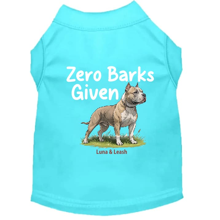 Zero Barks Given Dog Shirt - Dog Shirt