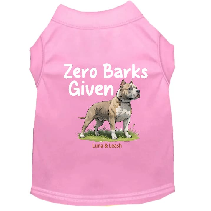 Zero Barks Given Dog Shirt - Dog Shirt