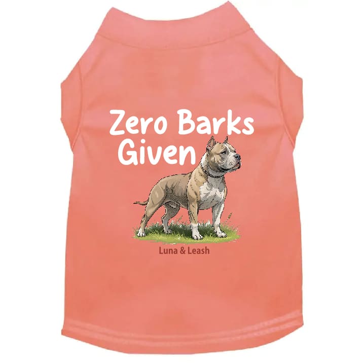 Zero Barks Given Dog Shirt - Dog Shirt