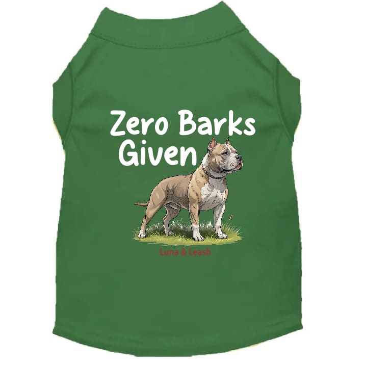 Zero Barks Given Dog Shirt - Dog Shirt