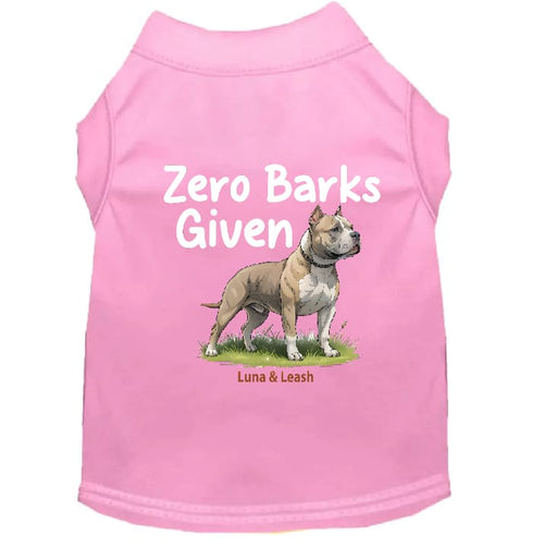 Zero Barks Given Dog Shirt - Funny Dog Shirts