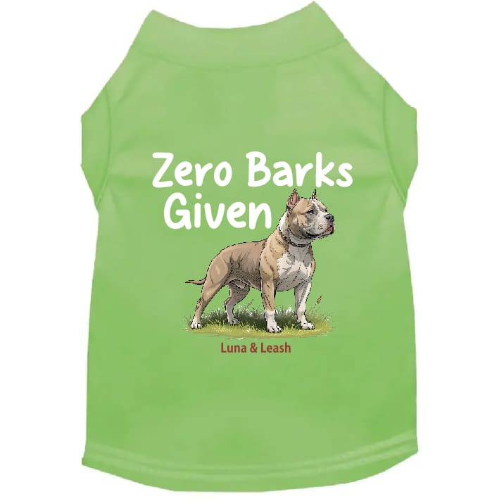 Zero Barks Given Dog Shirt - Dog Shirt