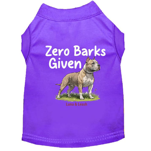 Zero Barks Given Dog Shirt - Funny Dog Shirts