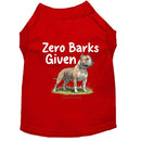 Zero Barks Given Dog Shirt - Funny Dog Shirts