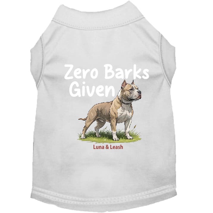 Zero Barks Given Dog Shirt - Dog Shirt