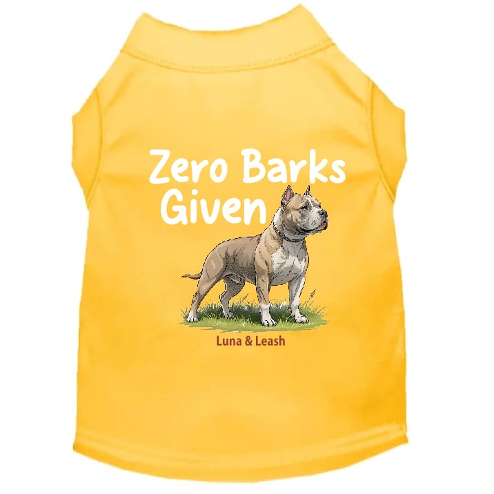 Zero Barks Given Dog Shirt - Dog Shirt