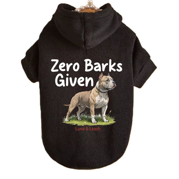 Zero Barks Given Pet Hoodies - Pet Hoodies