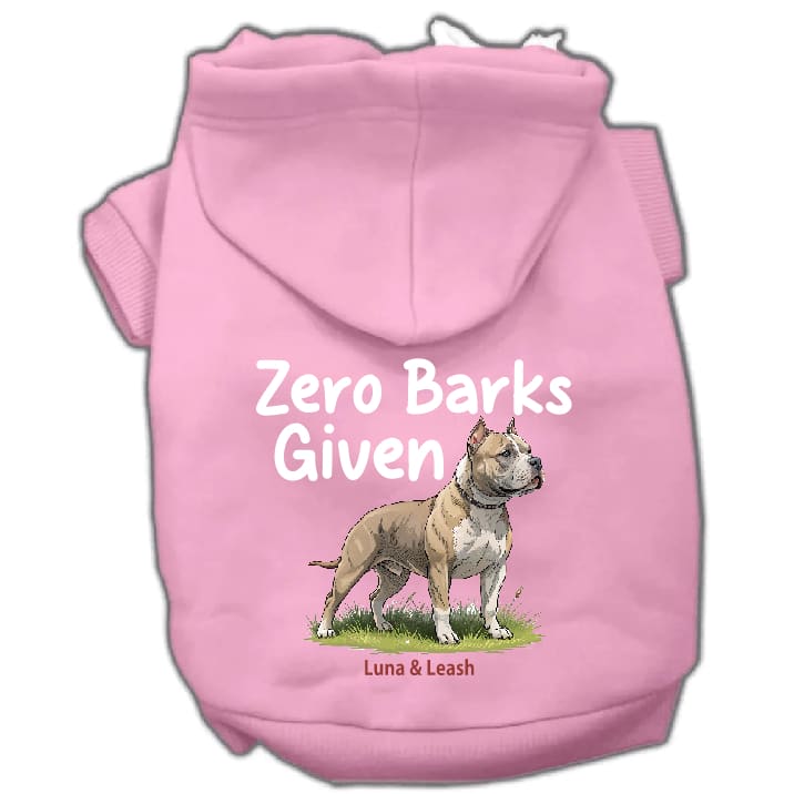 Zero Barks Given Pet Hoodies - Pet Hoodies