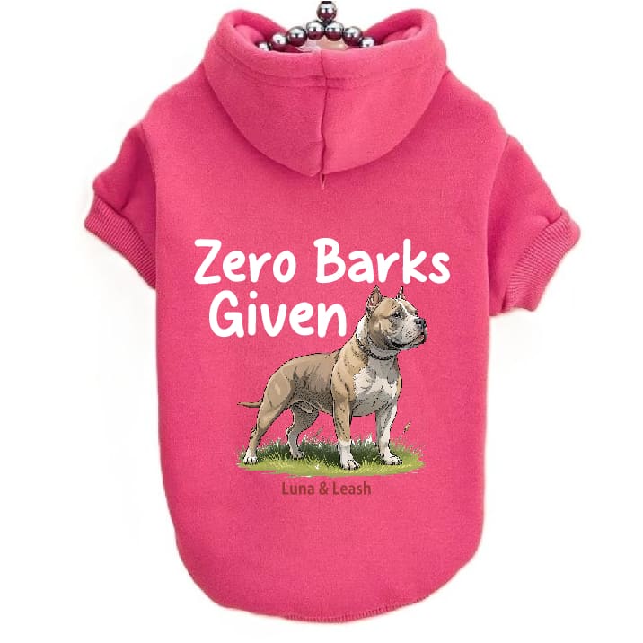 Zero Barks Given Pet Hoodies - Pet Hoodies