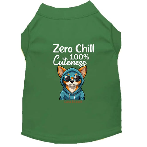 Zero Chill 100% Cuteness Dog Shirt - Statement Dog Shirts