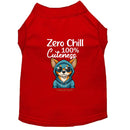Zero Chill 100% Cuteness Dog Shirt - Statement Dog Shirts