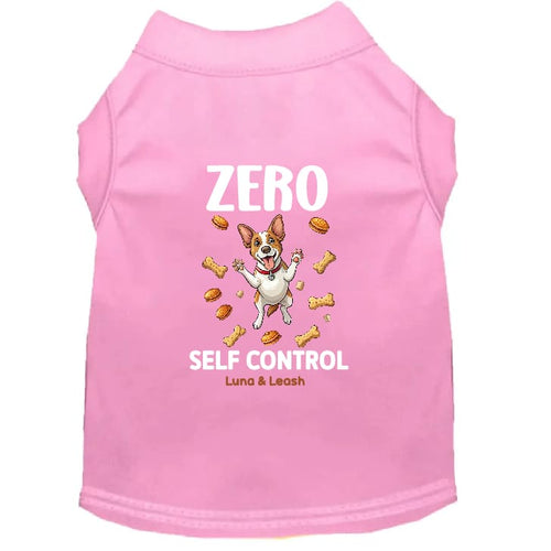 Zero Self Control Dog Shirt - Funny Dog Shirts