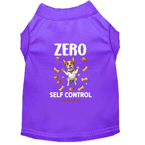 Zero Self Control Dog Shirt - Funny Dog Shirts